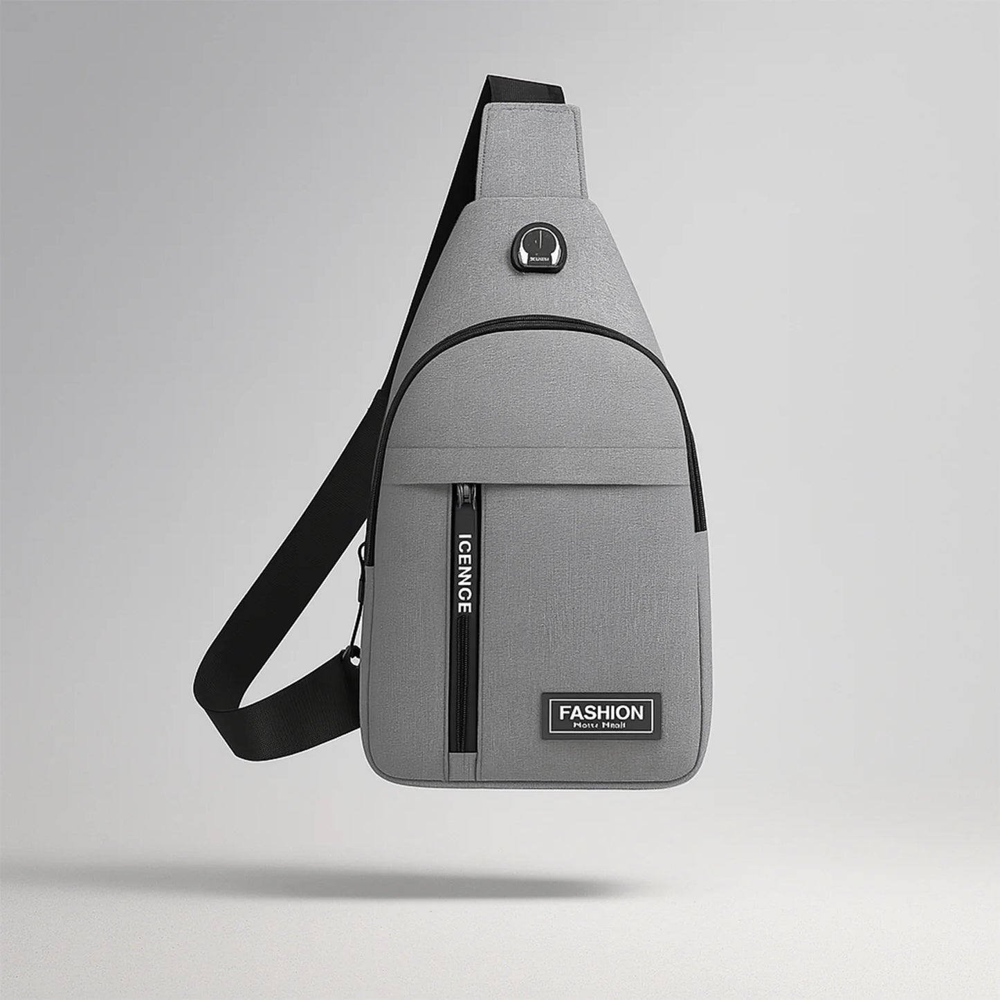 Waterproof anti Theft Cross-Body Fanny Pack Waist Bag, Shoulder Bags Chest Men Casual Fashion USB Charging Earphone Hook Sling Travel Bag (1 Pc)